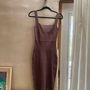Dion Lee Elegant Mauve Bodycon Dress